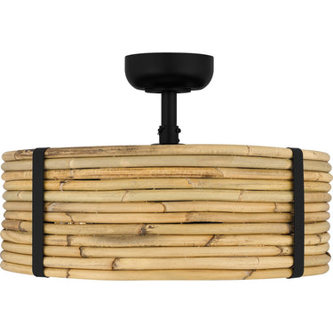 Lachlan 4 Light Fandelier in Matte Black 5