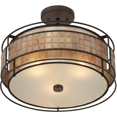 Laguna 3 Light Semi-Flush Mount in Renaissance Copper 3