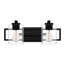 Lansdowne 2 Light Bath Light in Matte Black 3