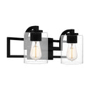 Lansdowne 2 Light Bath Light in Matte Black 4