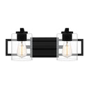 Lansdowne 2 Light Bath Light in Matte Black 1