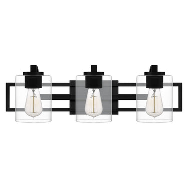 Lansdowne 3 Light Bath Light in Matte Black 3