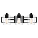 Lansdowne 3 Light Bath Light in Matte Black 1