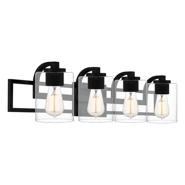 Lansdowne 4 Light Bath Light in Matte Black 4