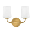 Lark by Hinkley - Kline LED Small Two Light Vanity Wall Sconce - 4