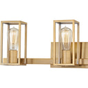 Leighton 3 Light Bath Light in Weathered Brass 2