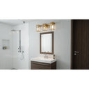 Leighton 3 Light Bath Light in Weathered Brass 3