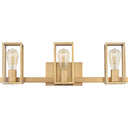 Leighton 3 Light Bath Light in Weathered Brass 5