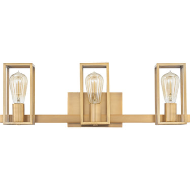 Leighton 3 Light Bath Light in Weathered Brass 5