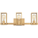 Leighton 3 Light Bath Light in Weathered Brass 1