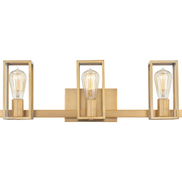 Leighton 3 Light Bath Light in Weathered Brass 1