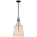 Leona 1 Light Mini Pendant in Matte Black 5