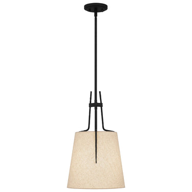 Leona 1 Light Mini Pendant in Matte Black 5