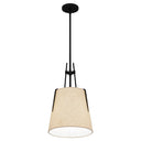 Leona 1 Light Mini Pendant in Matte Black 6