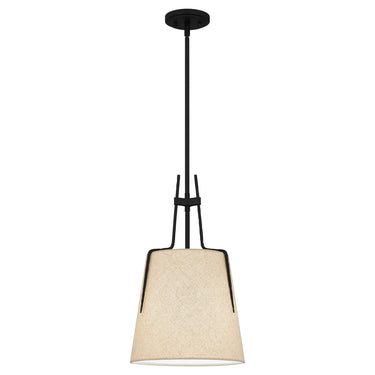 Leona 1 Light Mini Pendant in Matte Black 1