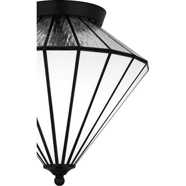 Liam 3 Light Flush Mount in Matte Black 2