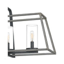 Lincoln 5 Light Island Light in Distressed Iron 2