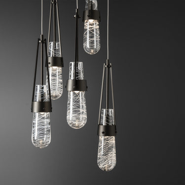 Link 5-Light Blown Glass Pendant 30