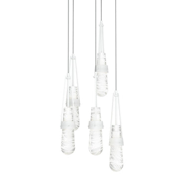 Link 5-Light Blown Glass Pendant 6