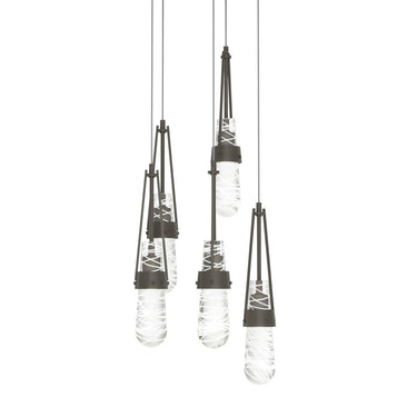 Link 5-Light Blown Glass Pendant 10