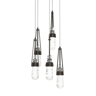 Link 5-Light Blown Glass Pendant 14