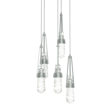 Link 5-Light Blown Glass Pendant 18