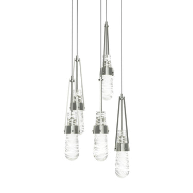 Link 5-Light Blown Glass Pendant 22