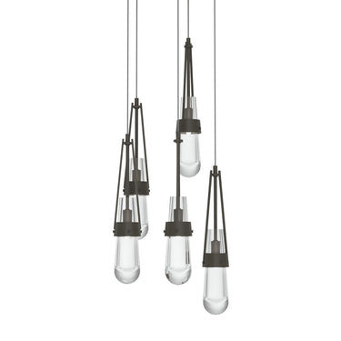 Link 5-Light Clear Glass Pendant 12