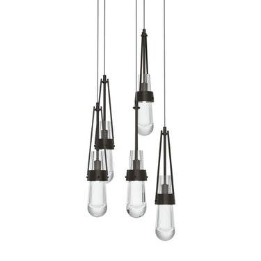 Link 5-Light Clear Glass Pendant 14