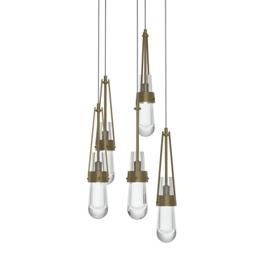 Link 5-Light Clear Glass Pendant 17