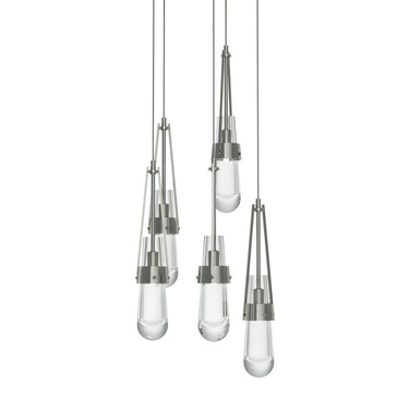 Link 5-Light Clear Glass Pendant 18
