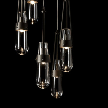 Link 5-Light Clear Glass Pendant 1