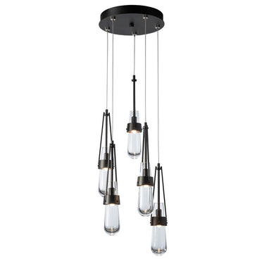 Link 5-Light Clear Glass Pendant 2