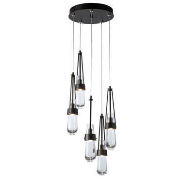 Link 5-Light Clear Glass Pendant 5