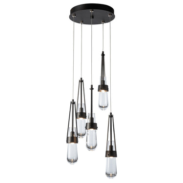 Link 5-Light Clear Glass Pendant 7