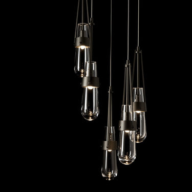 Link 5-Light Clear Glass Pendant 8