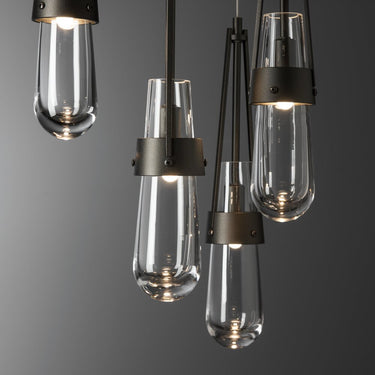 Link 5-Light Clear Glass Pendant 9