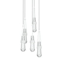 Link 5-Light Clear Glass Pendant 