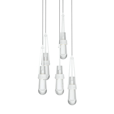 Link 5-Light Clear Glass Pendant 