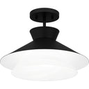 Lionel 1 Light Semi-Flush Mount in Matte Black 5