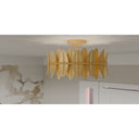 Liza 3 Light Semi-Flush Mount in Gold Leaf 3
