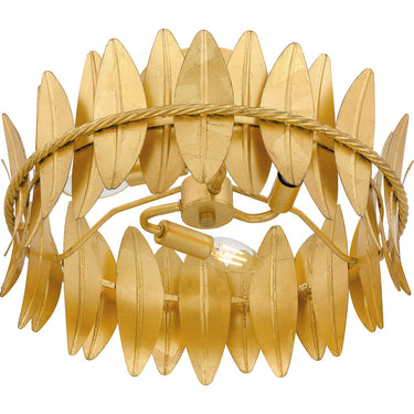 Liza 3 Light Semi-Flush Mount in Gold Leaf 5