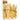 Liza 3 Light Semi-Flush Mount in Gold Leaf 6