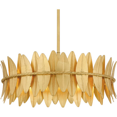 Liza 4 Light Pendant in Gold Leaf 3