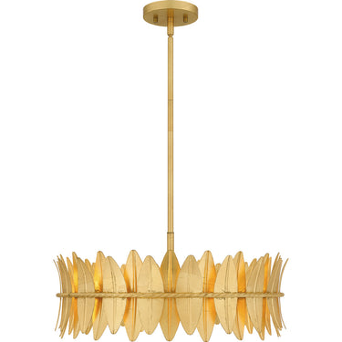 Liza 4 Light Pendant in Gold Leaf 1