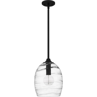 Lucy 1 Light Pendant in Matte Black 4