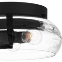 Lucy 3 Light Flush Mount in Matte Black 2