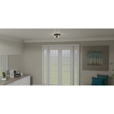 Lucy 3 Light Flush Mount in Matte Black 3