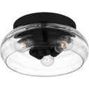 Lucy 3 Light Flush Mount in Matte Black 6