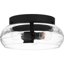 Lucy 3 Light Flush Mount in Matte Black 1